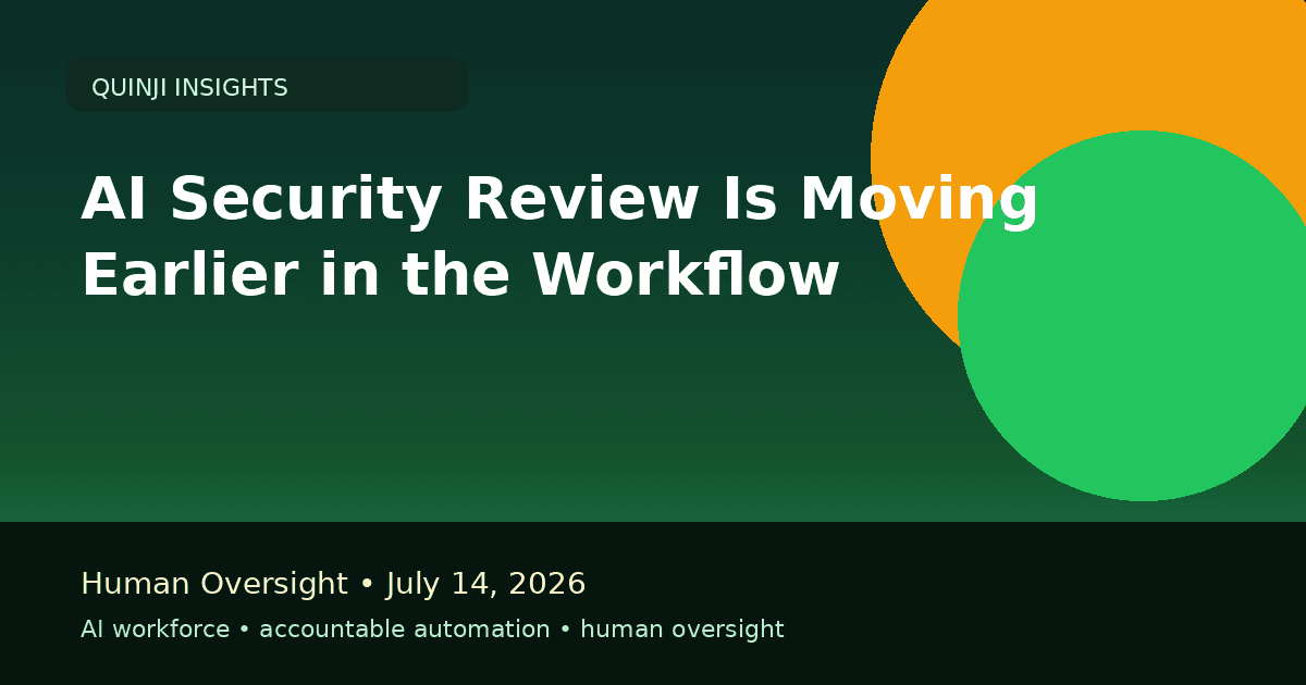 Security review overlay on an active AI-assisted workflow