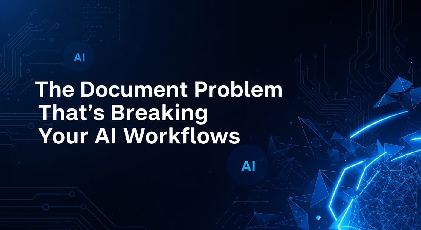 Messy business documents being parsed by AI — LlamaParse workflow diagram