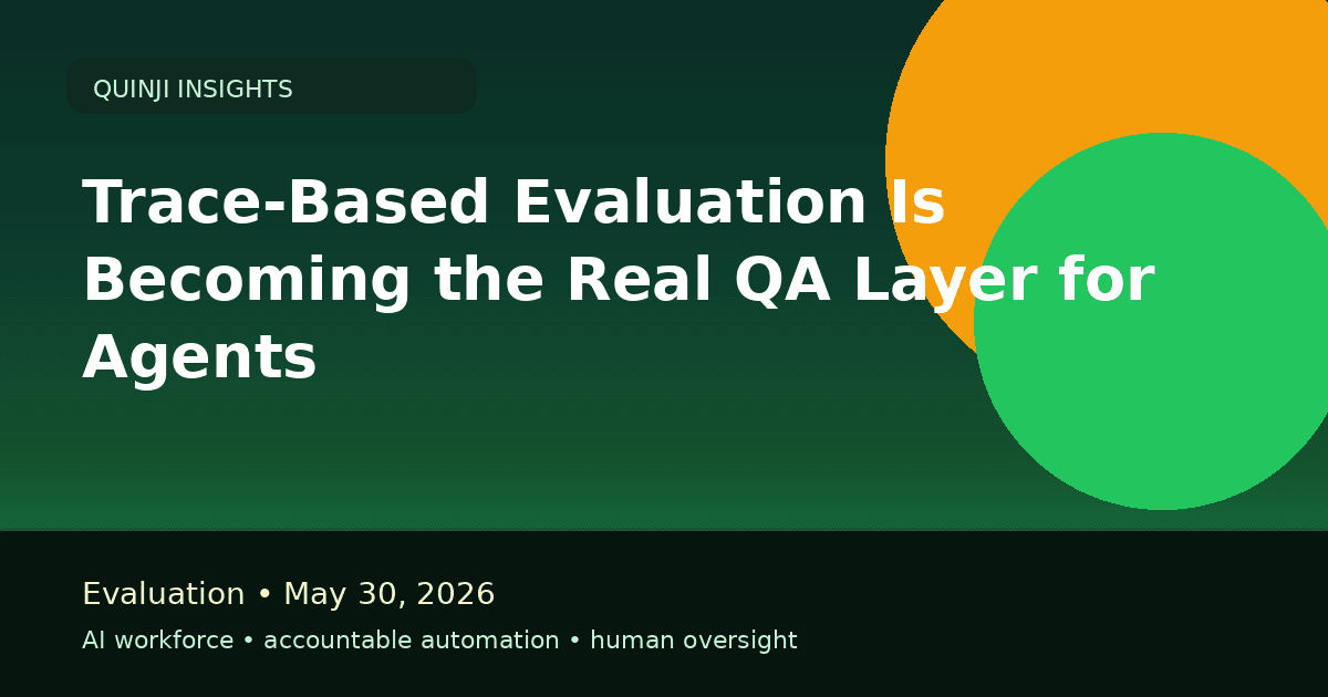 Trace-based evaluation concept for AI agent workflows